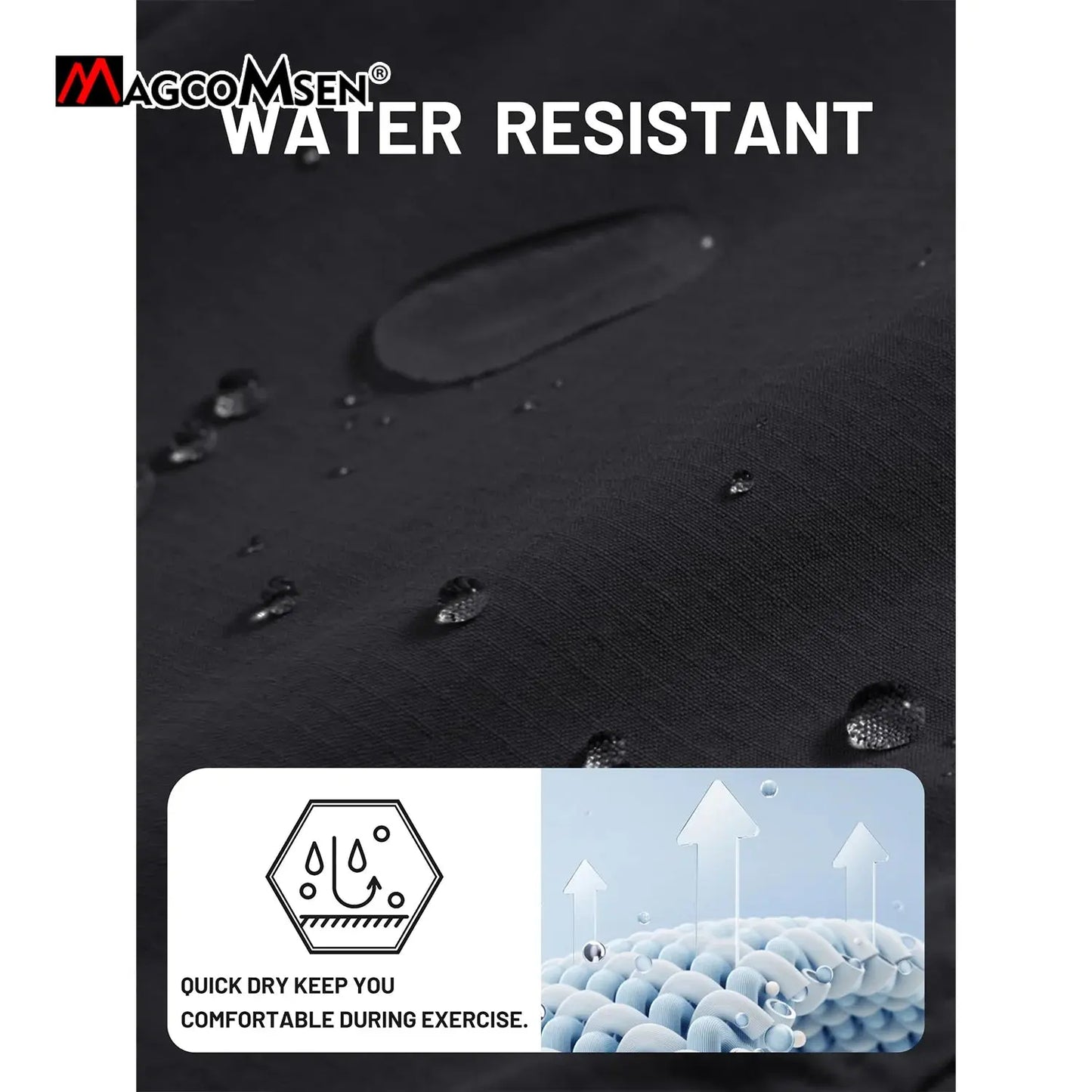 MAGCOMSEN Lightweight Hiking Pant Men Summer Cargo Pants Quick-Dry Nylon Waterproof Outdoor Fishing Casual Trouser MAGCOMSEN Official Store