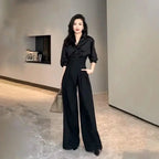 Magic High Waist Loose Straight Drooping Mopping Casual Trousers nowadaysfashion