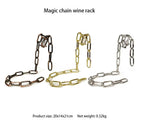 Magic Iron Chain Wine Bottle Holder - Blade & Thread