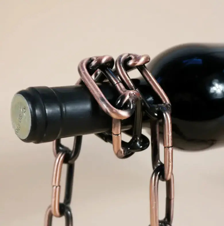 Magic Iron Chain Wine Bottle Holder - Blade & Thread