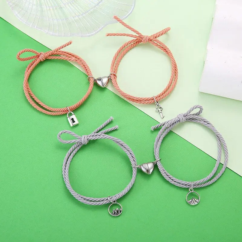 Magnet Paired Couple Bracelet For Lovers Distance Bracelet For Women Men nowadaysfashion