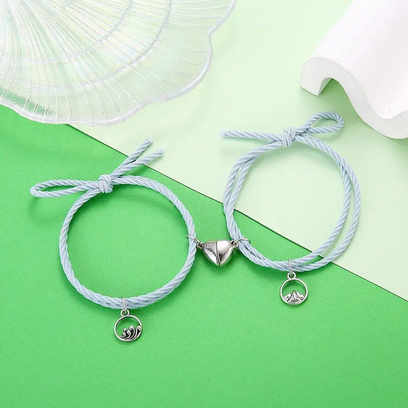 Magnet Paired Couple Bracelet For Lovers Distance Bracelet For Women Men nowadaysfashion
