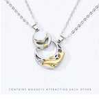 Magnet Stone Shell Men's and Women's Clavicle Fashion Couple Necklace Chains nowadaysfashion