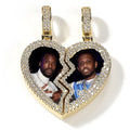 magnetic necklace for couples custom heart photo pendant nowadaysfashion