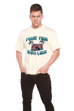 Make your own luck Men's Bamboo Viscose/Organic Cotton Short Sleeve Graphic T-Shirt Spun Bamboo