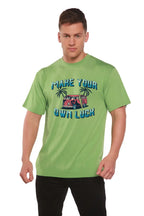 Make your own luck Men's Bamboo Viscose/Organic Cotton Short Sleeve Graphic T-Shirt Spun Bamboo