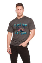 Make your own luck Men's Bamboo Viscose/Organic Cotton Short Sleeve Graphic T-Shirt Spun Bamboo