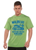 Malibu 80 Men's Bamboo Viscose/Organic Cotton Short Sleeve Graphic T-Shirt Spun Bamboo