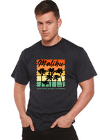 Malibu Unisex Bamboo Viscose/Organic Cotton Short Sleeve Graphic T-Shirt Spun Bamboo