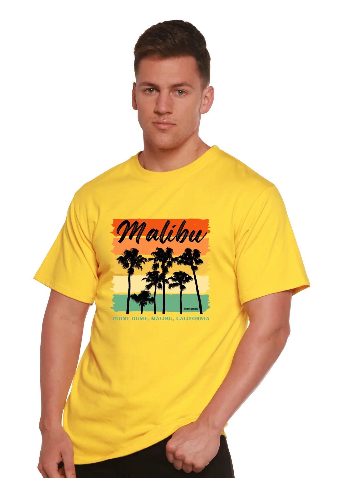 Malibu Unisex Bamboo Viscose/Organic Cotton Short Sleeve Graphic T-Shirt - Blade & Thread