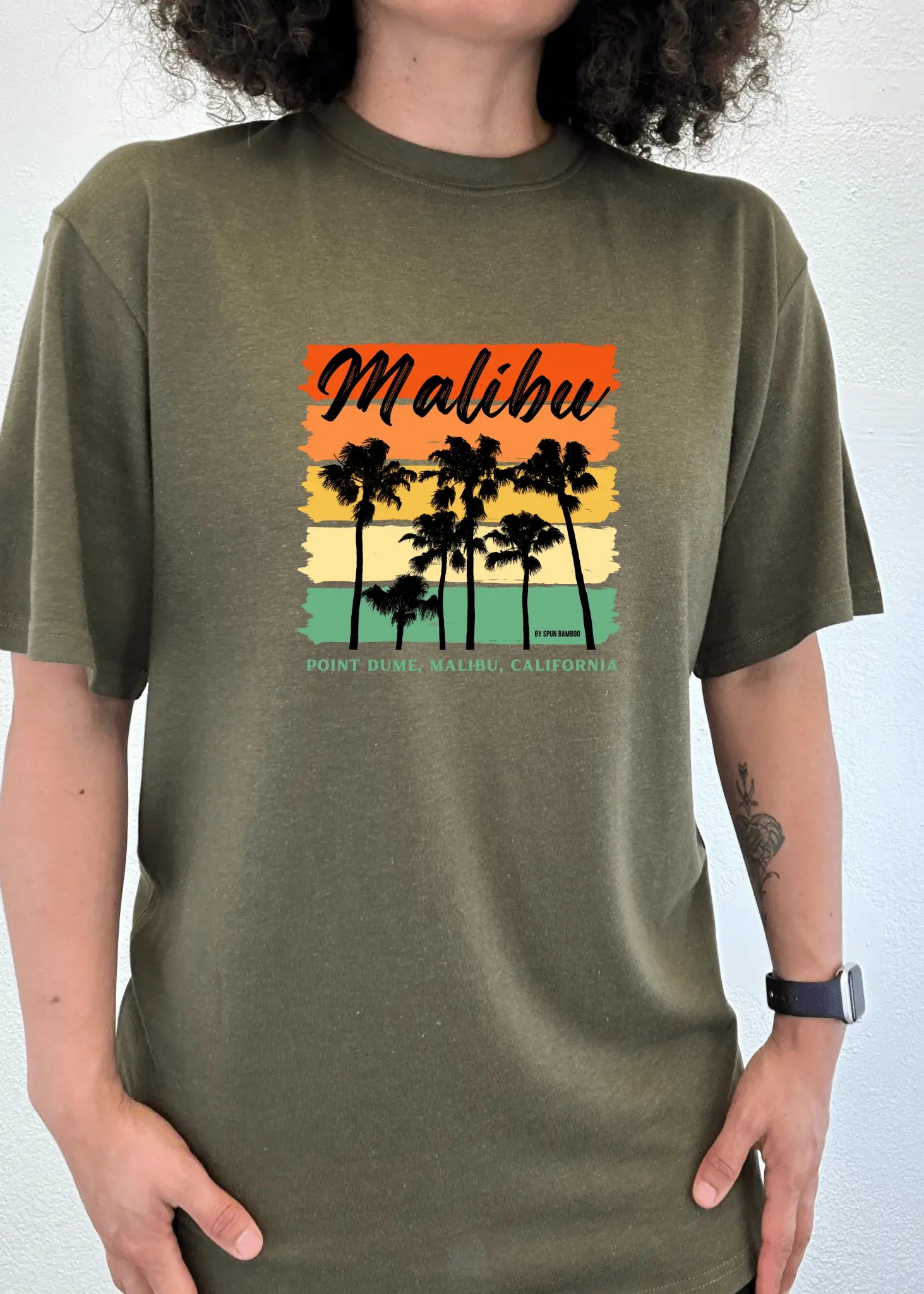 Malibu Unisex Bamboo Viscose/Organic Cotton Short Sleeve Graphic T-Shirt - Blade & Thread