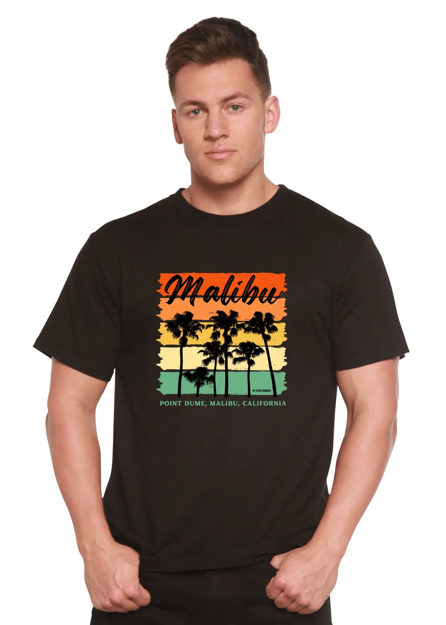 Malibu Unisex Bamboo Viscose/Organic Cotton Short Sleeve Graphic T-Shirt - Blade & Thread