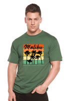 Malibu Unisex Bamboo Viscose/Organic Cotton Short Sleeve Graphic T-Shirt Spun Bamboo