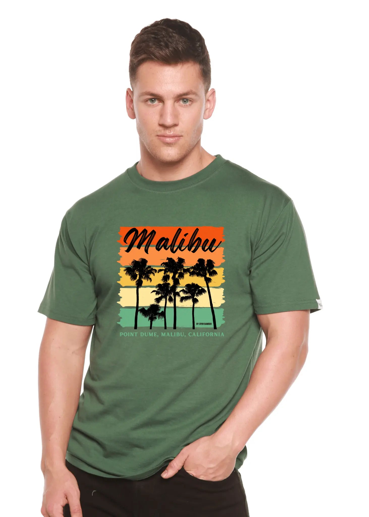 Malibu Unisex Bamboo Viscose/Organic Cotton Short Sleeve Graphic T-Shirt - Blade & Thread