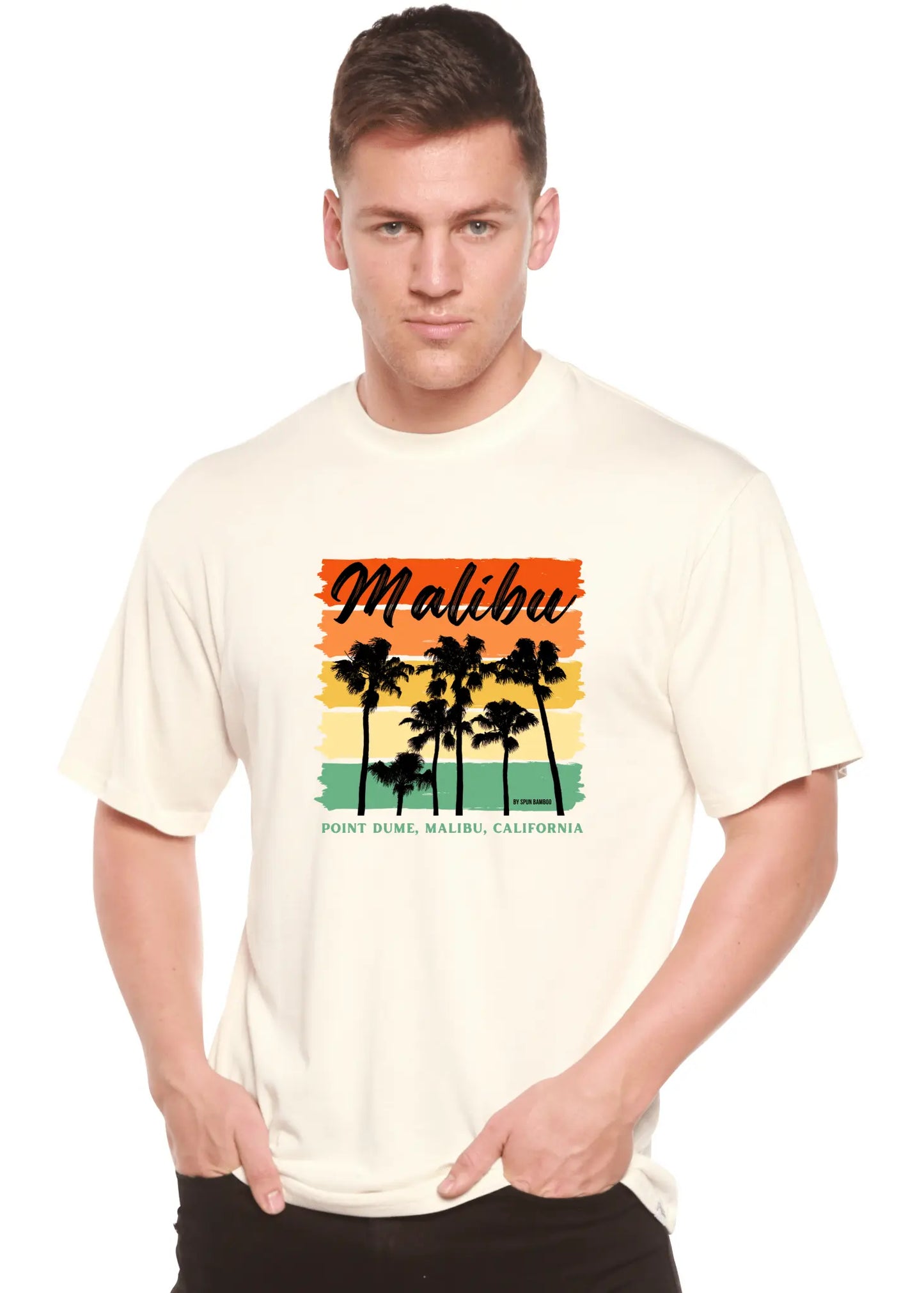 Malibu Unisex Bamboo Viscose/Organic Cotton Short Sleeve Graphic T-Shirt - Blade & Thread