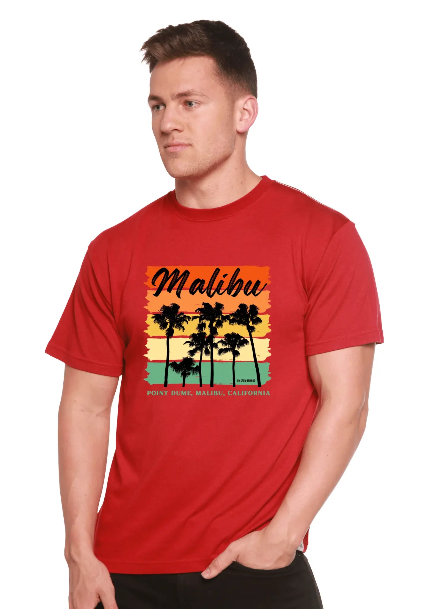 Malibu Unisex Bamboo Viscose/Organic Cotton Short Sleeve Graphic T-Shirt - Blade & Thread