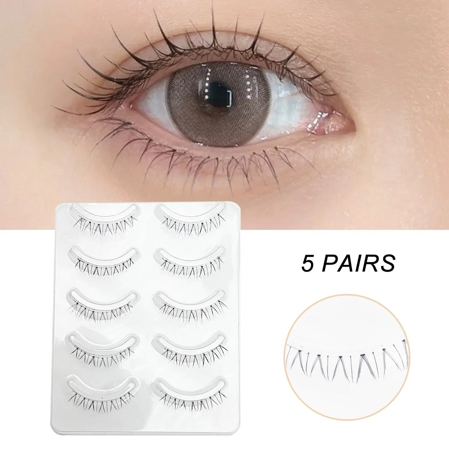 Manga Lashes Soft Natural Eyelashes Thick False Eyelashes - Blade & Thread