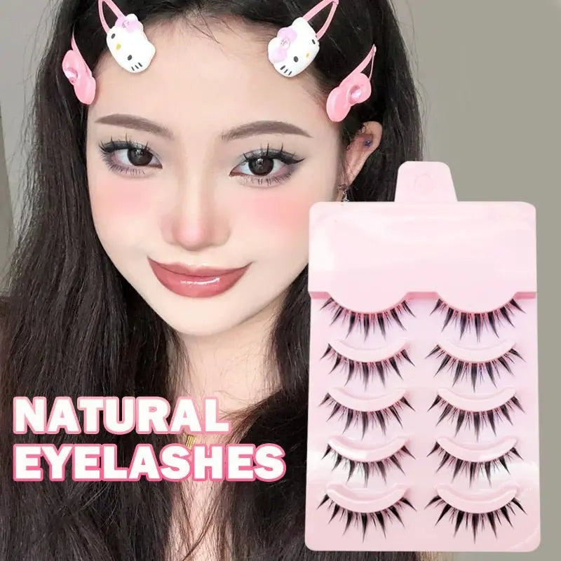 Manga Lashes Soft Natural Eyelashes Thick False Eyelashes - Blade & Thread