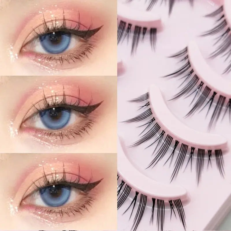 Manga Lashes Soft Natural Eyelashes Thick False Eyelashes - Blade & Thread