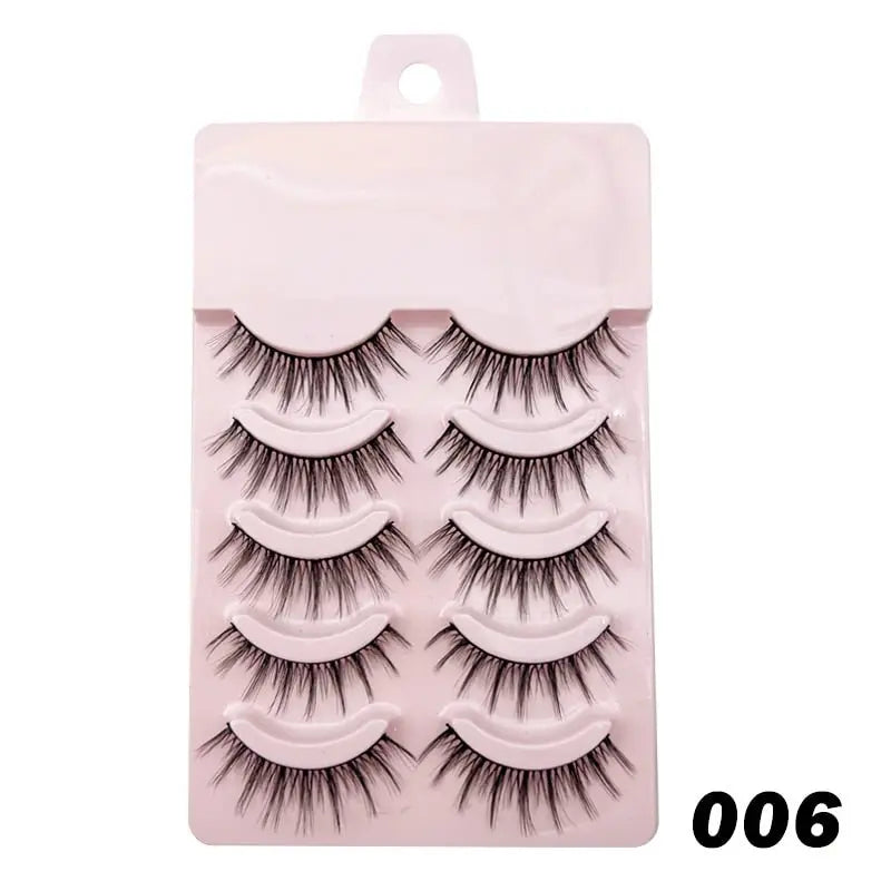 Manga Lashes Soft Natural Eyelashes Thick False Eyelashes - Blade & Thread