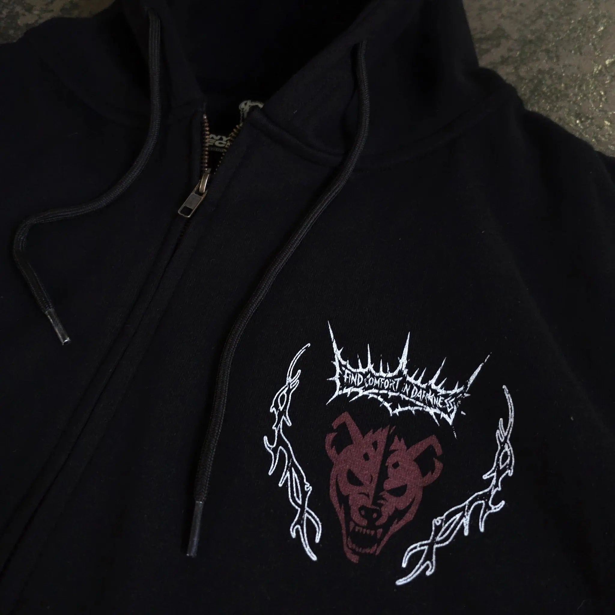 Mantra Zip Up Hoodie Any Means Necessary Clothing