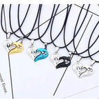 matching necklaces for couples necklaces I Love You Heart-shaped Pendant Choker For Women Gift 1 Pair nowadaysfashion