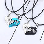 matching necklaces for couples necklaces I Love You Heart-shaped Pendant Choker For Women Gift 1 Pair nowadaysfashion