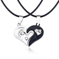 matching necklaces for couples necklaces I Love You Heart-shaped Pendant Choker For Women Gift 1 Pair nowadaysfashion