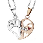 matching necklaces for couples necklaces Splice 2 PCS/Set Cat Moon Heart Pendant nowadaysfashion