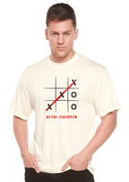 Maybe Tomorrow Unisex Bamboo/Cotton Graphic T-Shirt Spun Bamboo