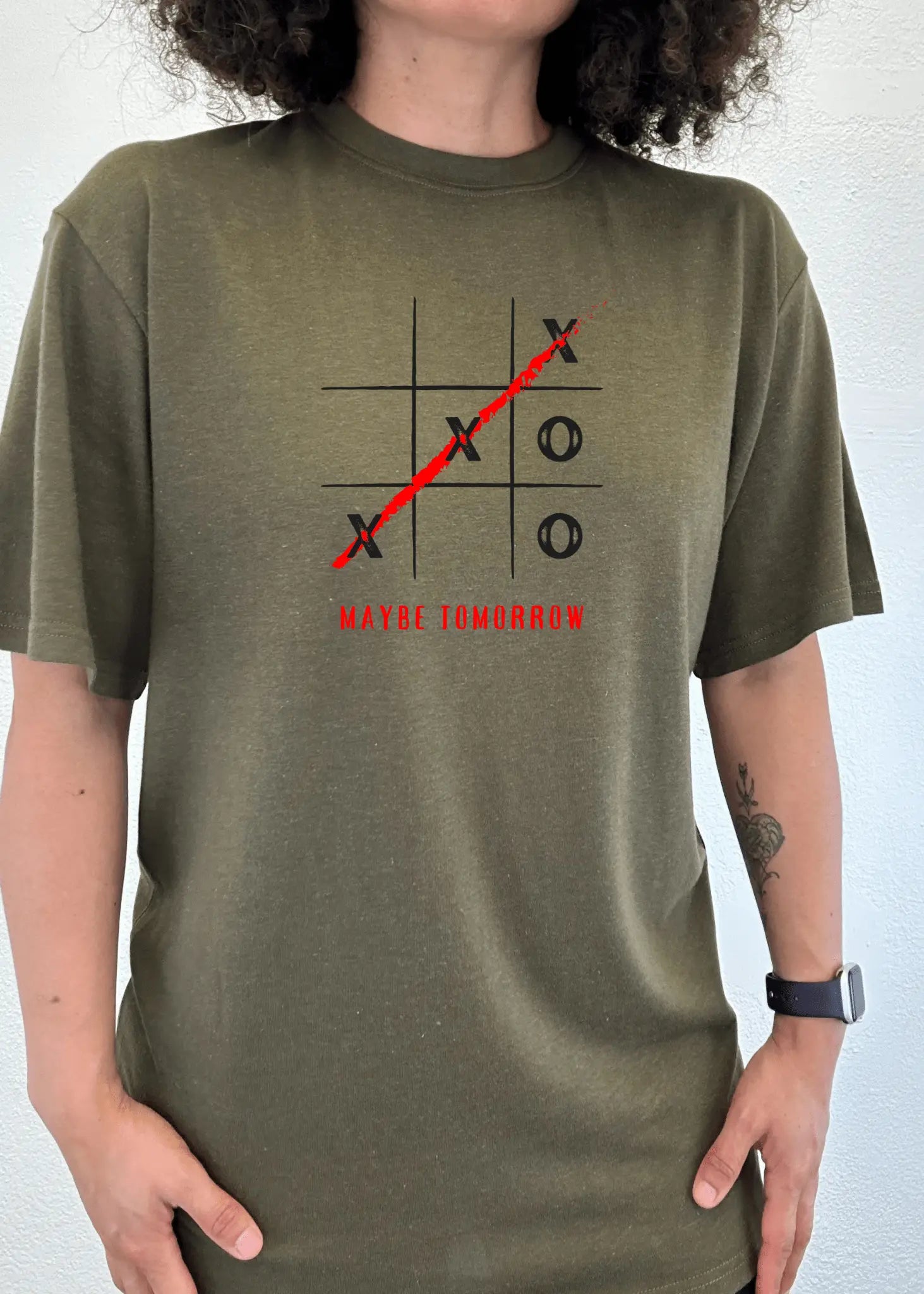 Maybe Tomorrow Unisex Bamboo/Cotton Graphic T-Shirt - Blade & Thread