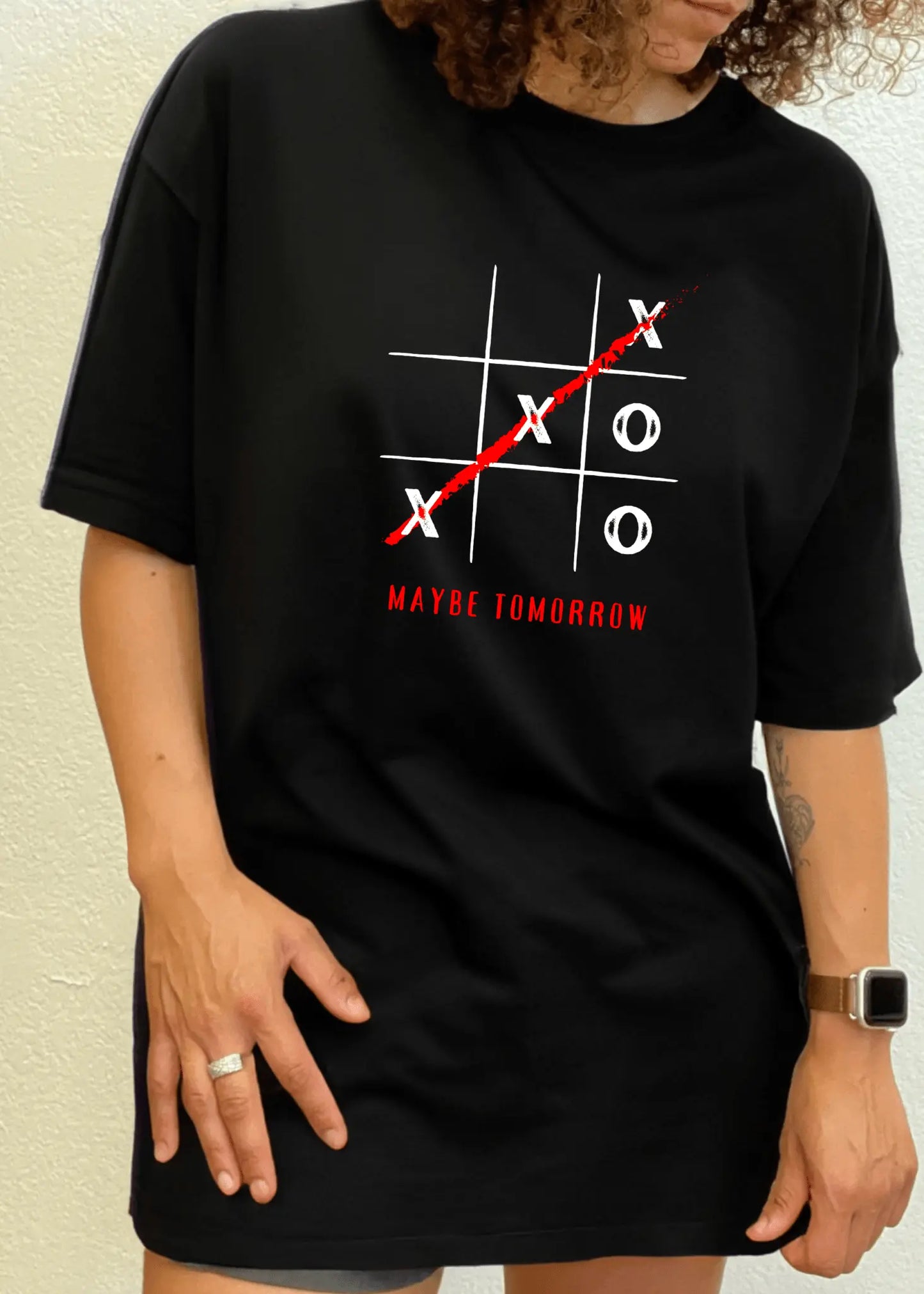 Maybe Tomorrow Unisex Bamboo/Cotton Graphic T-Shirt - Blade & Thread