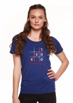 Maybe Tomorrow Women's Bamboo Sleeve Scoop Neck Graphic T-Shirt Spun Bamboo