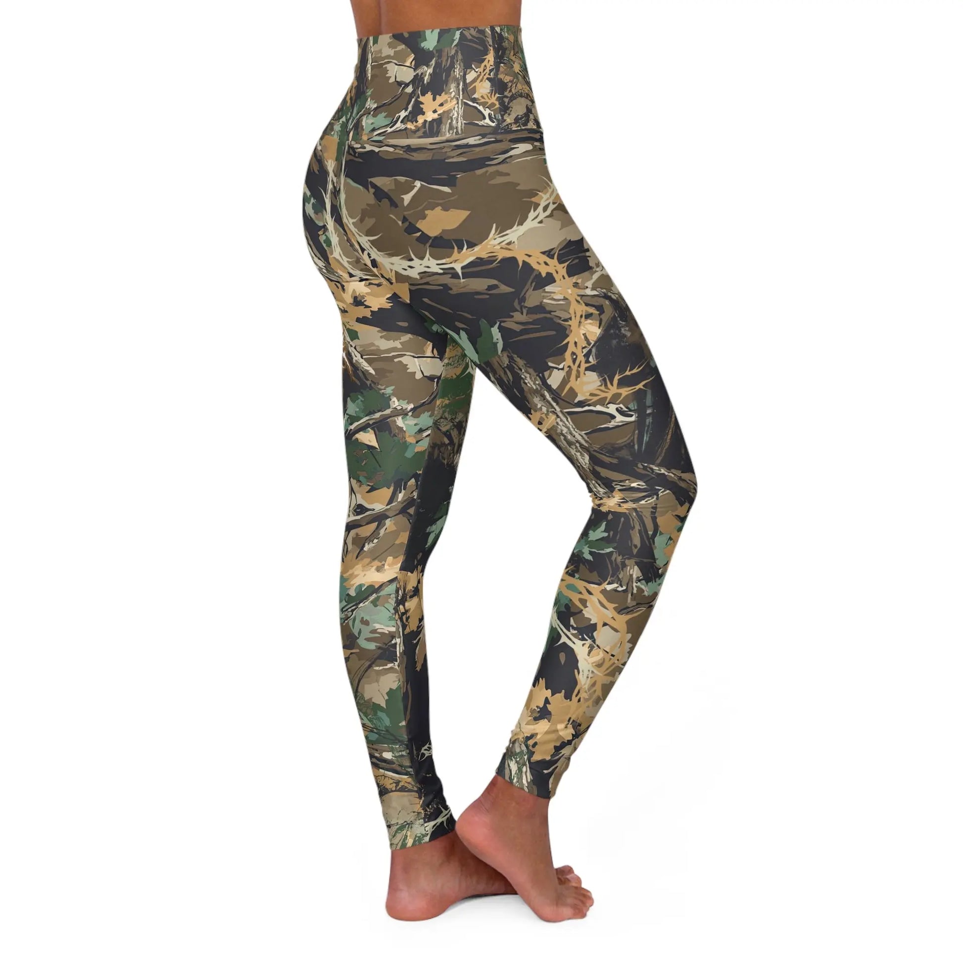 Mayhem Camo High Waisted Yoga Leggings - Blade & Thread