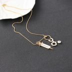 Medical Stethoscope Syringe Hospital Style Pendant Necklace nowadaysfashion