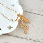 Medical Stethoscope Syringe Hospital Style Pendant Necklace nowadaysfashion