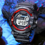 Men Sport Watch High-end Silicone Strap Military Wrist Watch Calendar Waterproof Digital Watch nowadaysfashion