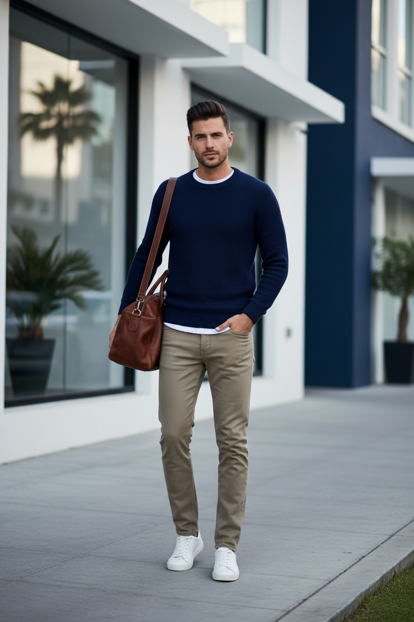 Men's Kaki Jeans