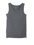 Men's Bamboo Underwear Set - Tank Top + Boxers in Charcoal Grey Color Spun Bamboo