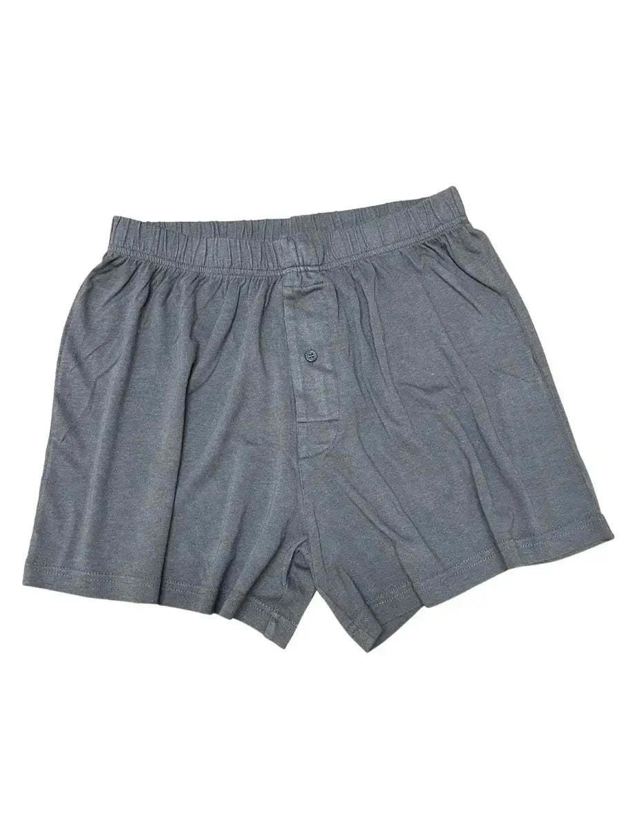 Men's Bamboo Underwear Set - Tank Top + Boxers in Charcoal Grey Color Spun Bamboo