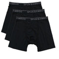 Men's Bamboo Viscose Boxer Briefs Underwear Black Color - 3-pack Spun Bamboo