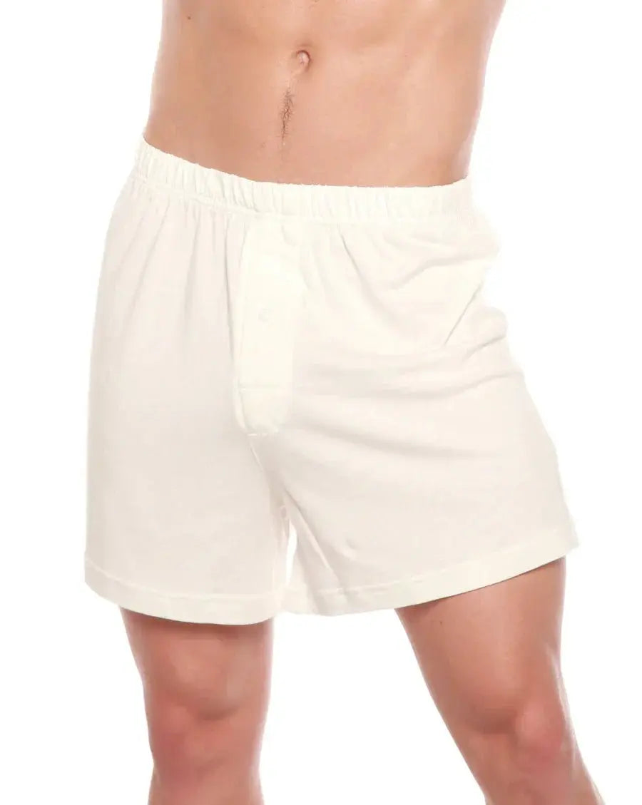 Men's Bamboo Viscose/Cotton Boxer Style Underwear Cream Color - 5-pack - Blade & Thread