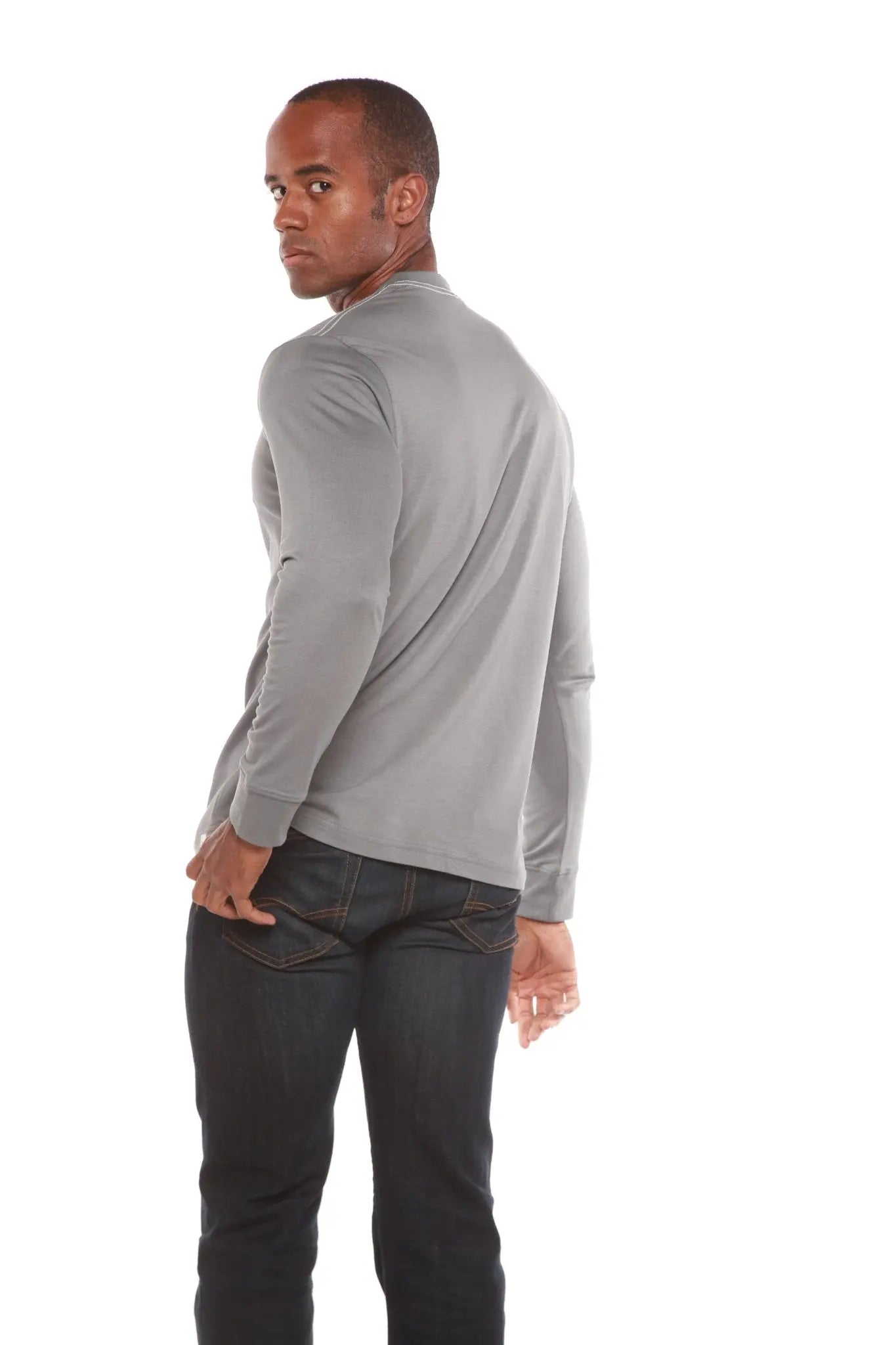 Men's Bamboo Viscose/Organic Cotton Long Sleeve T-Shirt - Blade & Thread