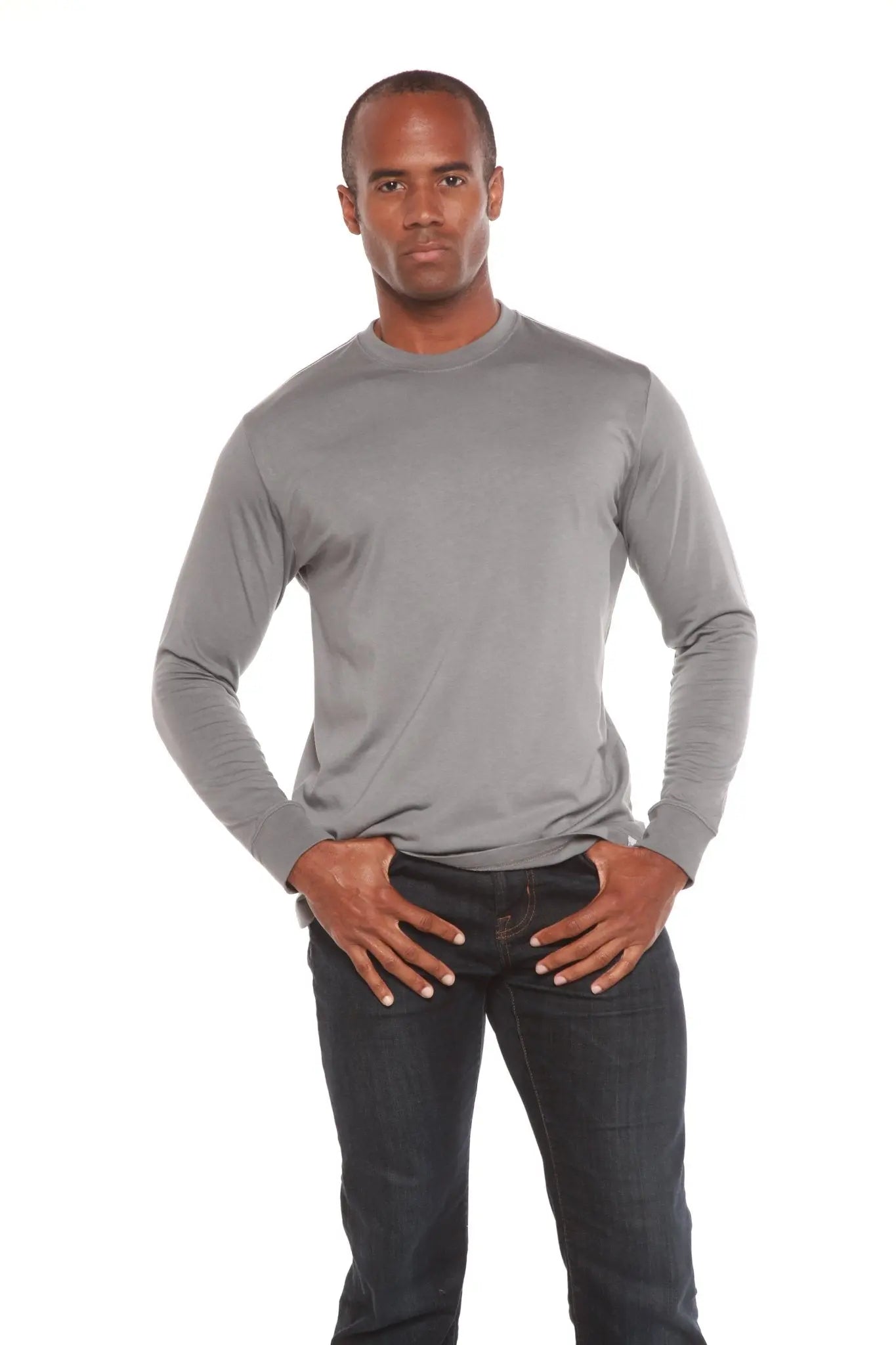 Men's Bamboo Viscose/Organic Cotton Long Sleeve T-Shirt - Blade & Thread