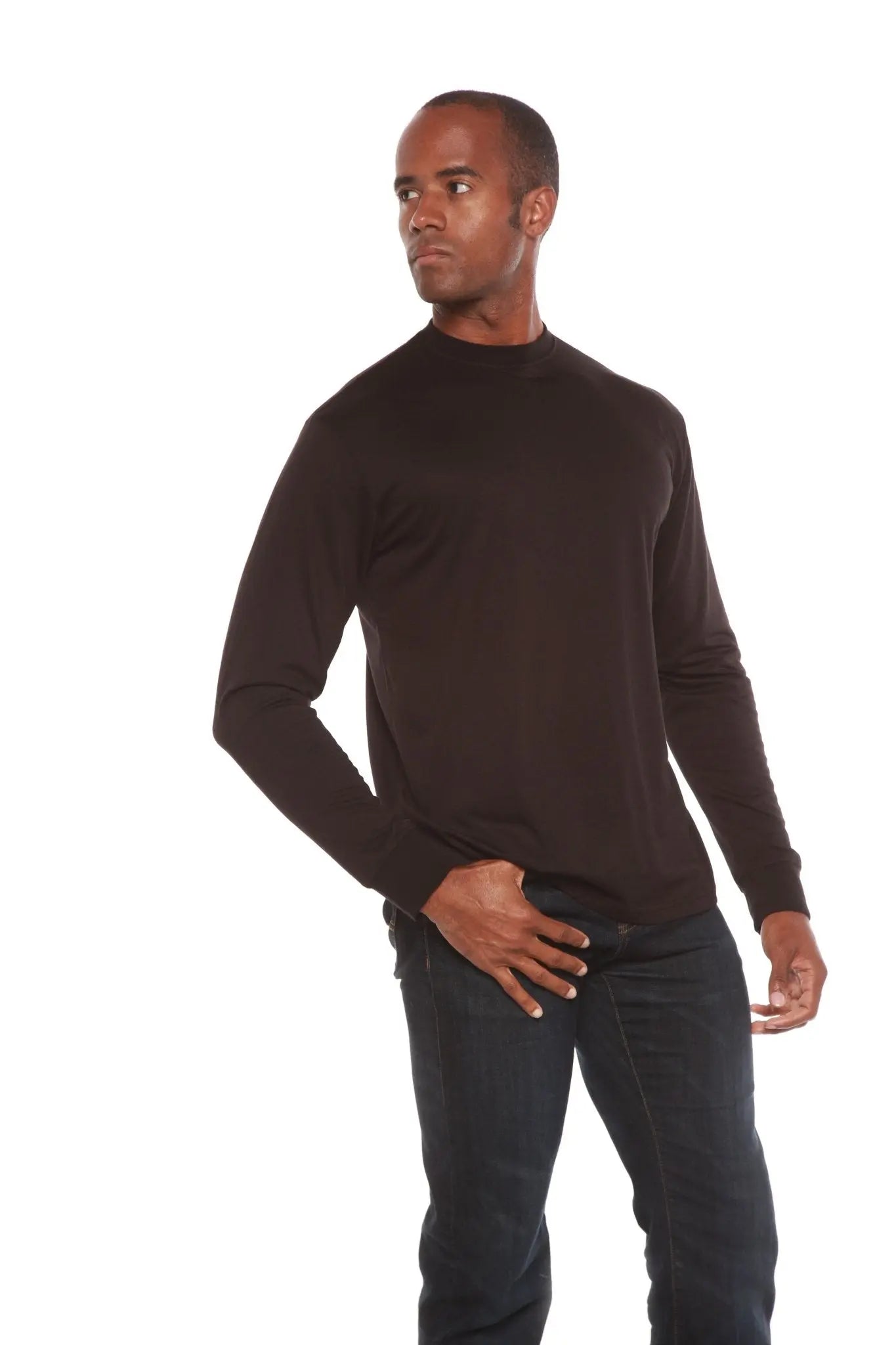 Men's Bamboo Viscose/Organic Cotton Long Sleeve T-Shirt - Blade & Thread