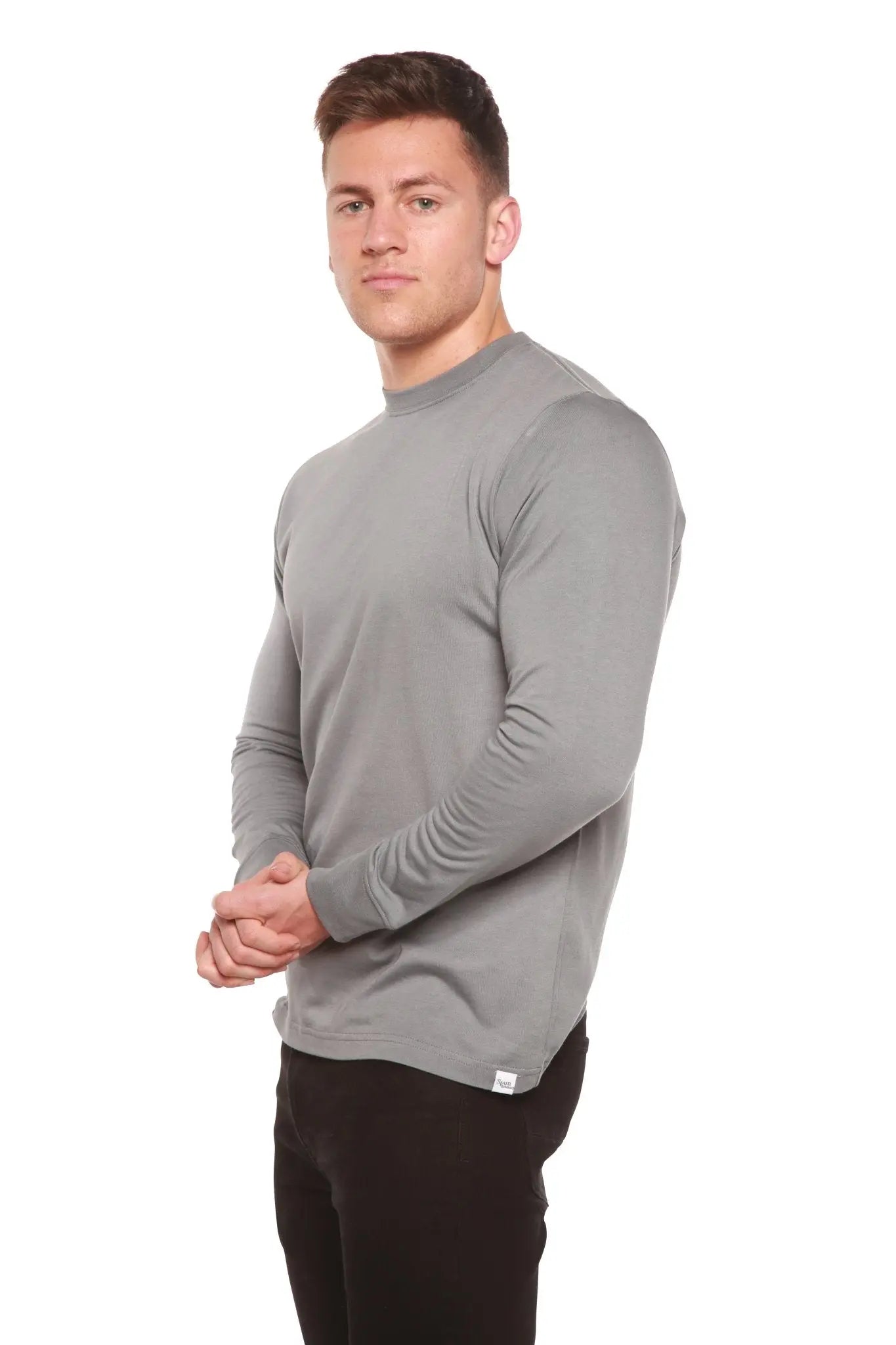 Men's Bamboo Viscose/Organic Cotton Long Sleeve T-Shirt - Blade & Thread