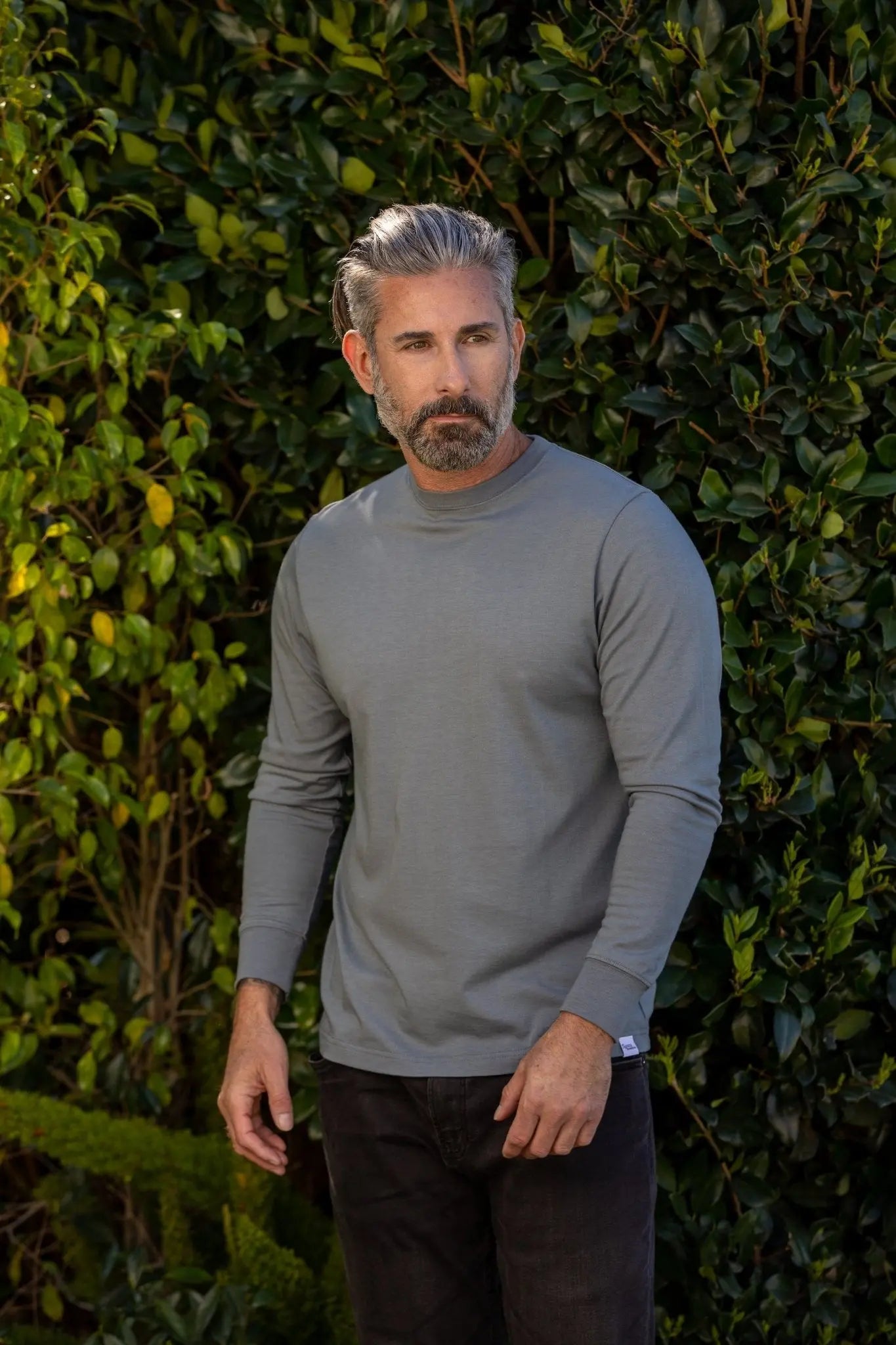Men's Bamboo Viscose/Organic Cotton Long Sleeve T-Shirt - Blade & Thread