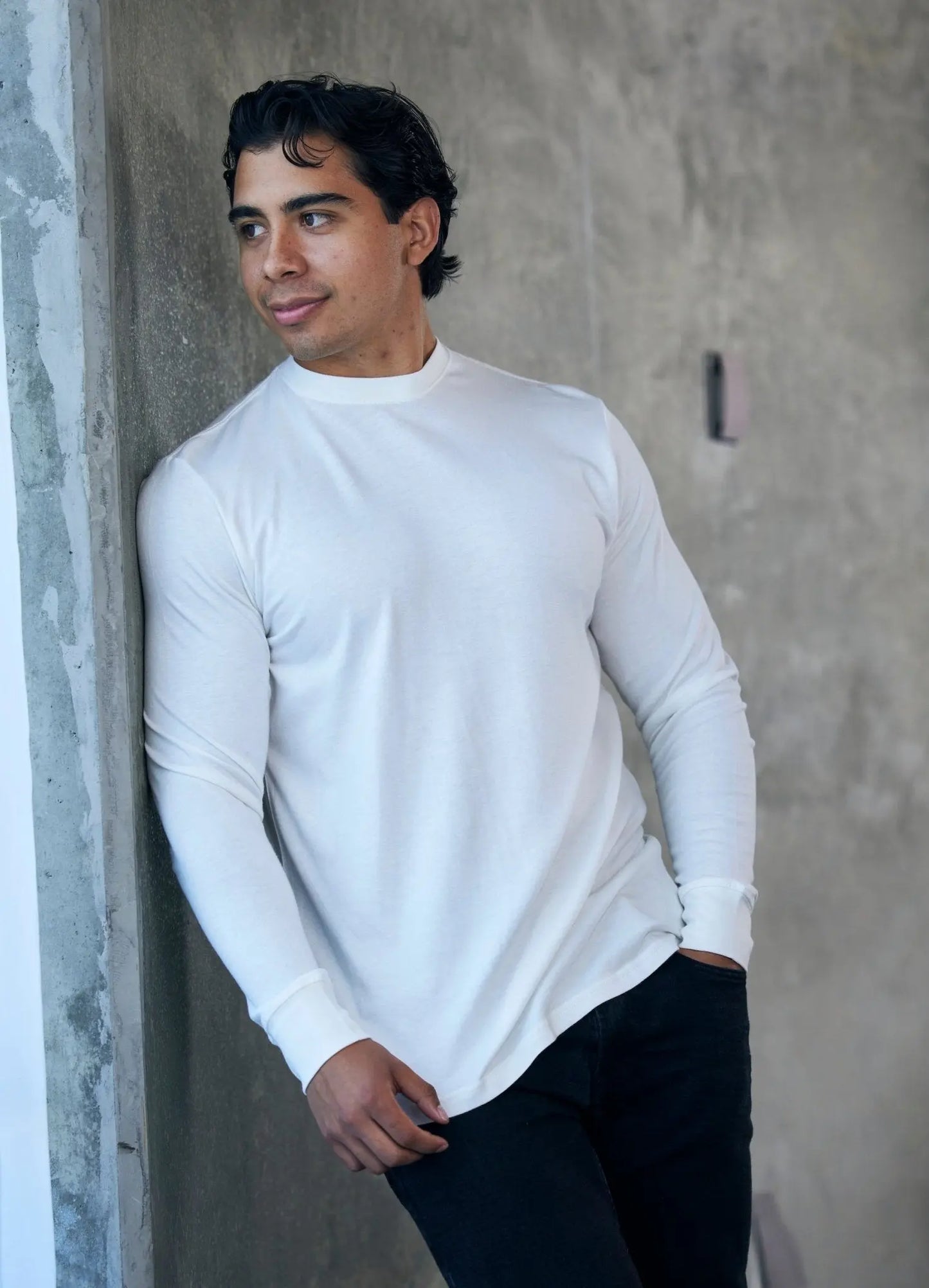 Men's Bamboo Viscose/Organic Cotton Long Sleeve T-Shirt - Blade & Thread
