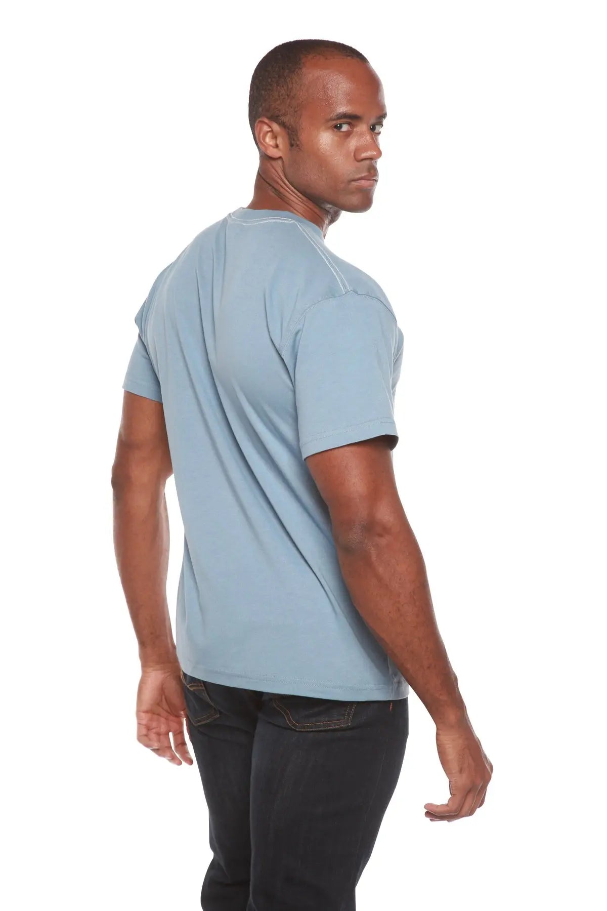 Men's Bamboo Viscose/Organic Cotton Short Sleeve Contrast Stitch T-Shirt - Blade & Thread