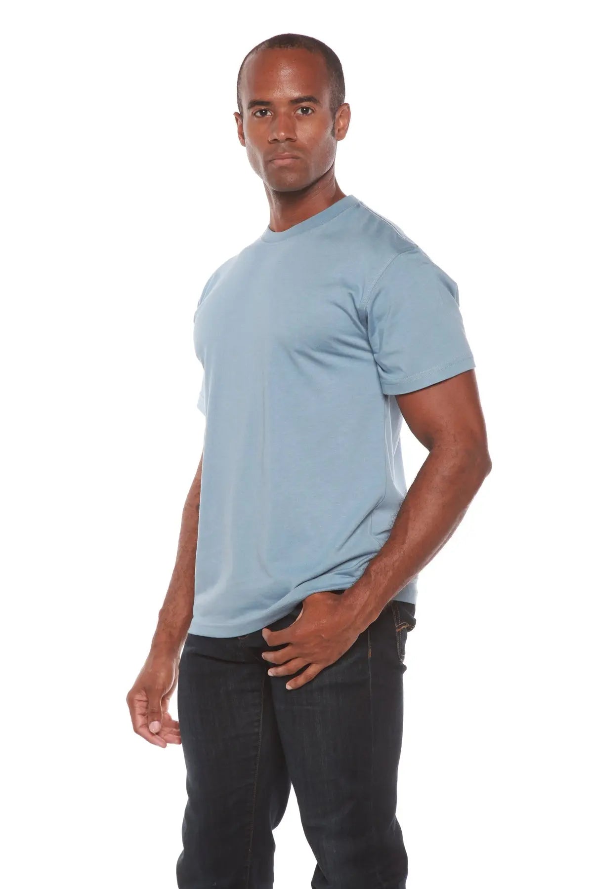 Men's Bamboo Viscose/Organic Cotton Short Sleeve Contrast Stitch T-Shirt - Blade & Thread
